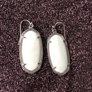 White Kendra Scott Earrings